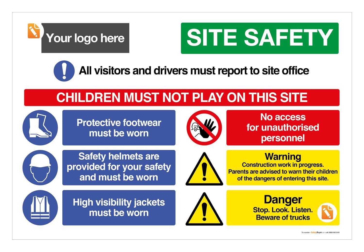 Branded Site Safety Signs