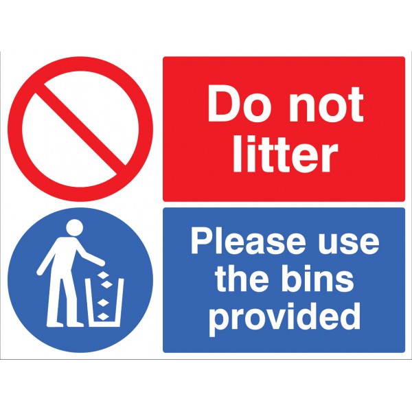 Disposal & Littering Signs