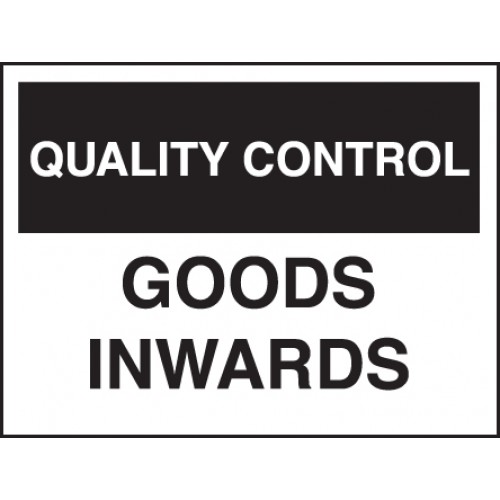 Quality Control Signs and Labels