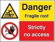 Fragile Roof Safety Signs