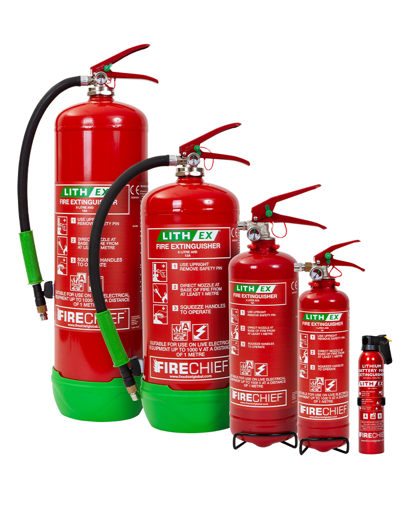 Firechief Lith-Ex Extinguishers