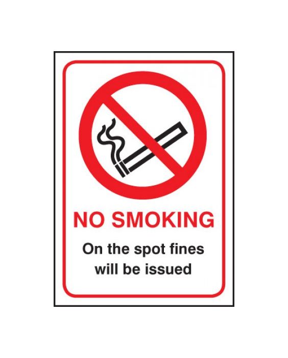 Aluminium Sign-No Smoking-Metal-Against the Law to Smoke in these Premises 