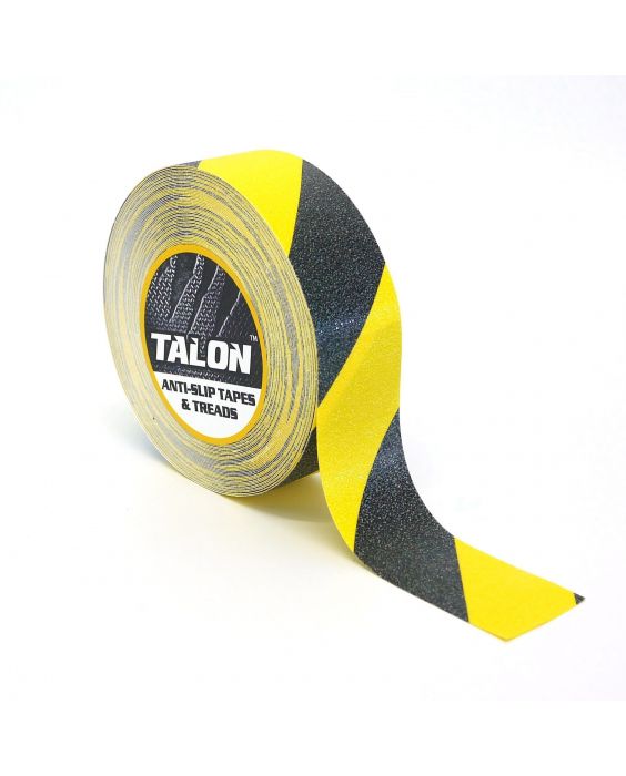 ANTI SLIP TAPE HIGH GRIP SELF ADHESIVE Black Yellow Stripe Clear W=50mm 2" #N08 